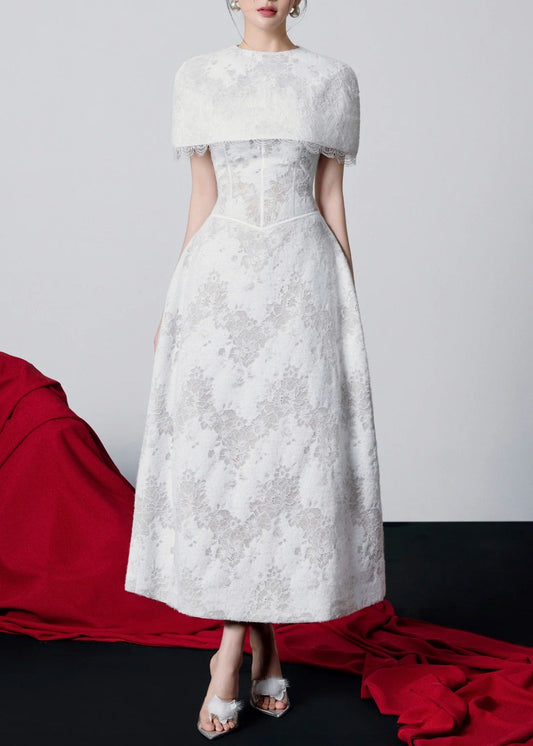 Girish Shawl Lace Maxi Dress