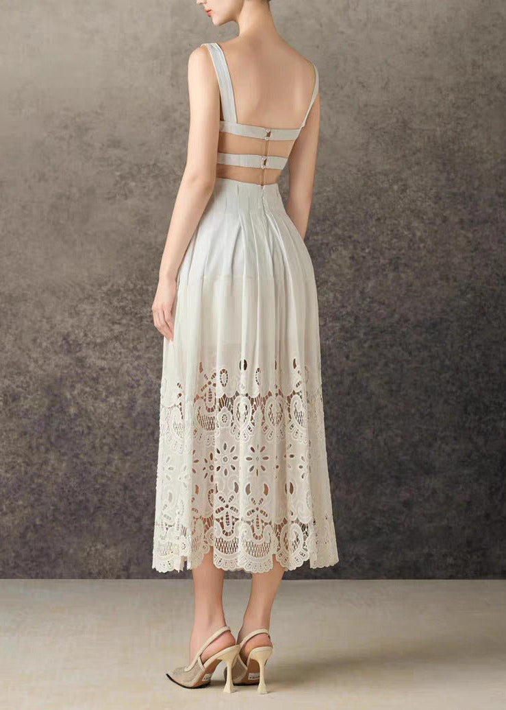 Kakalina Backless Floral Maxi Dress