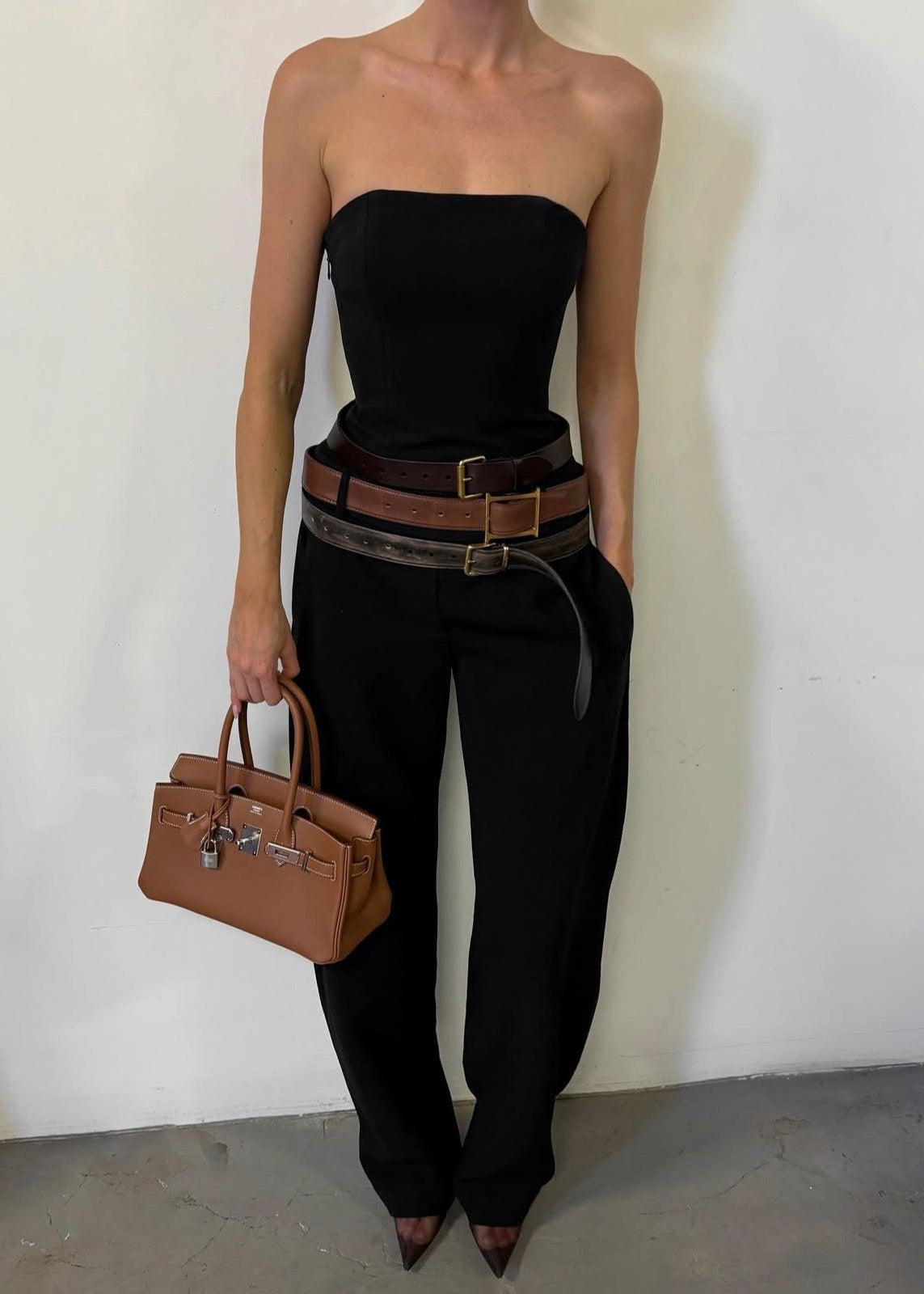 Emilios Strapless Corset Jumpsuit