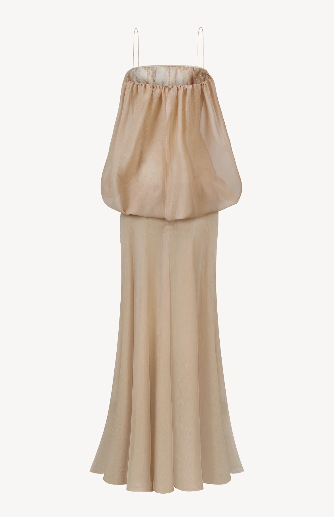 Giraldo Ruch Mesh Mermaid Maxi Dress