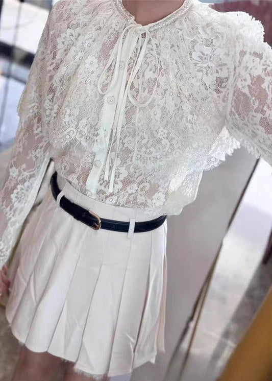 Hany Rhinestone Embroidered Shawl Top