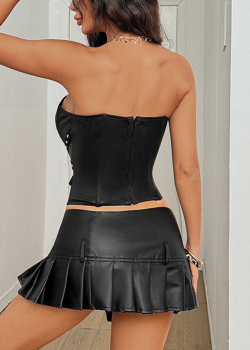 Filipe Strapless Corset Lace Top