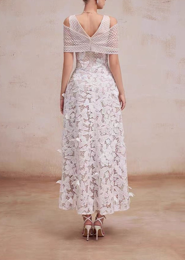 Hartwig Lace Butterfly Maxi Dress