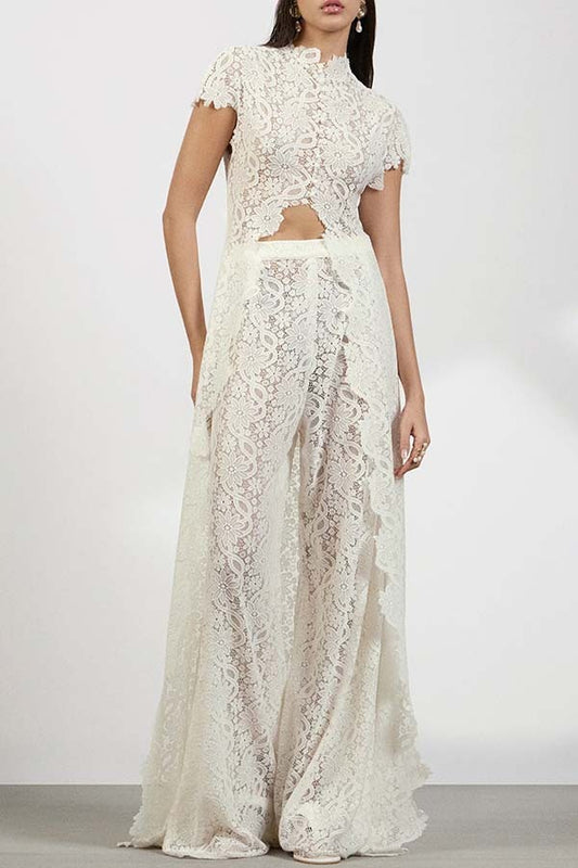 Feruza Floral Crop Skirt Set