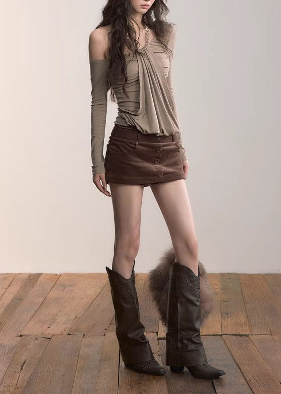 Femke One Shoulder Asymmetric Top