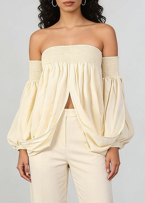 Chlodulf Off Shoulder Draped Top