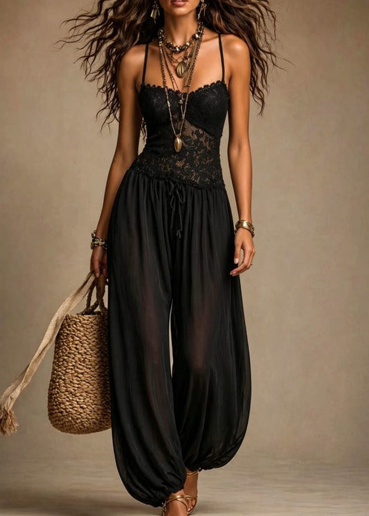 Imelda Spaghetti Lace Jumpsuit