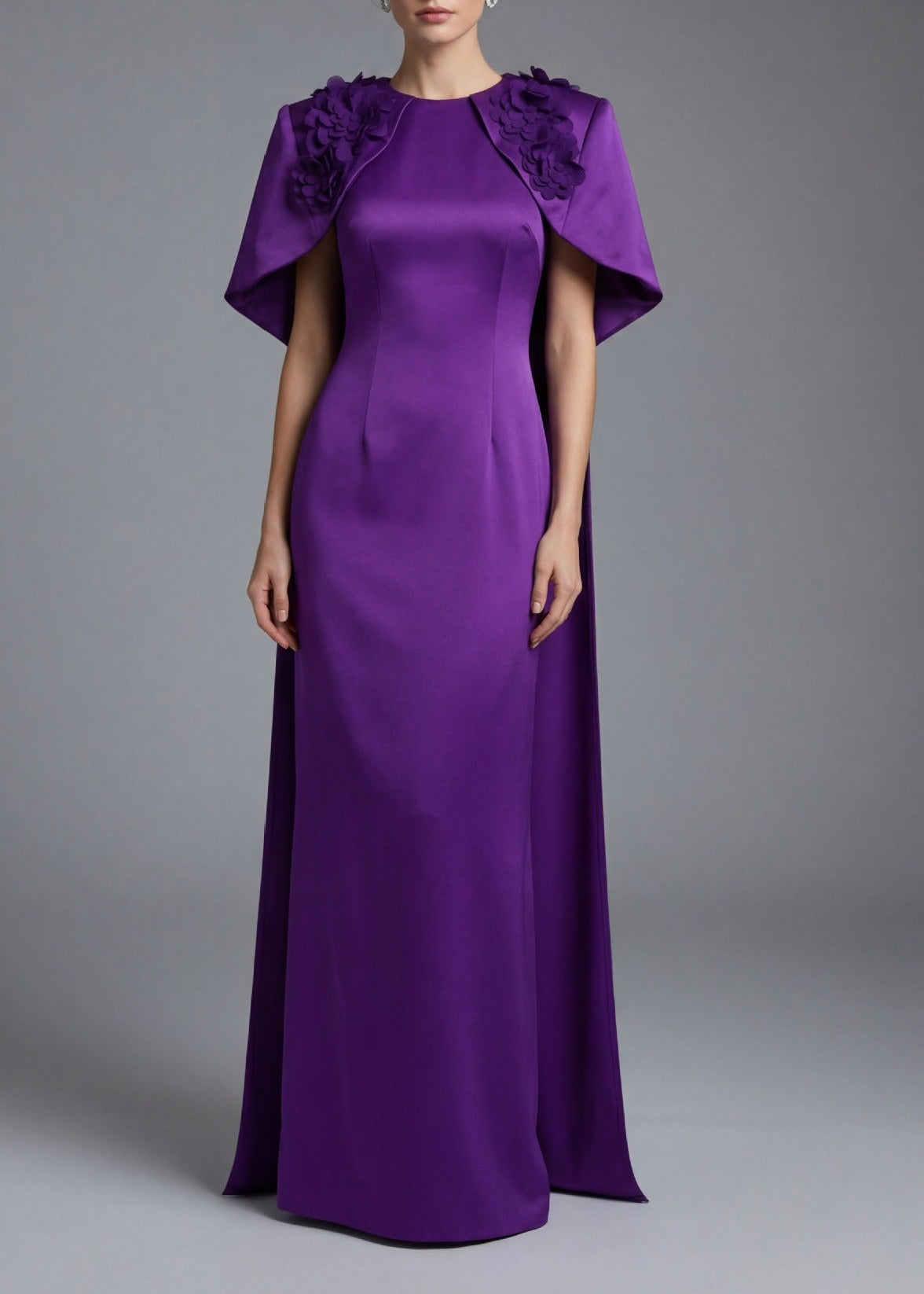 Fulco Flower Shawl Maxi Dress