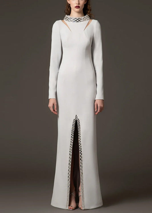 Epiktesis Embellished Split Maxi Dress