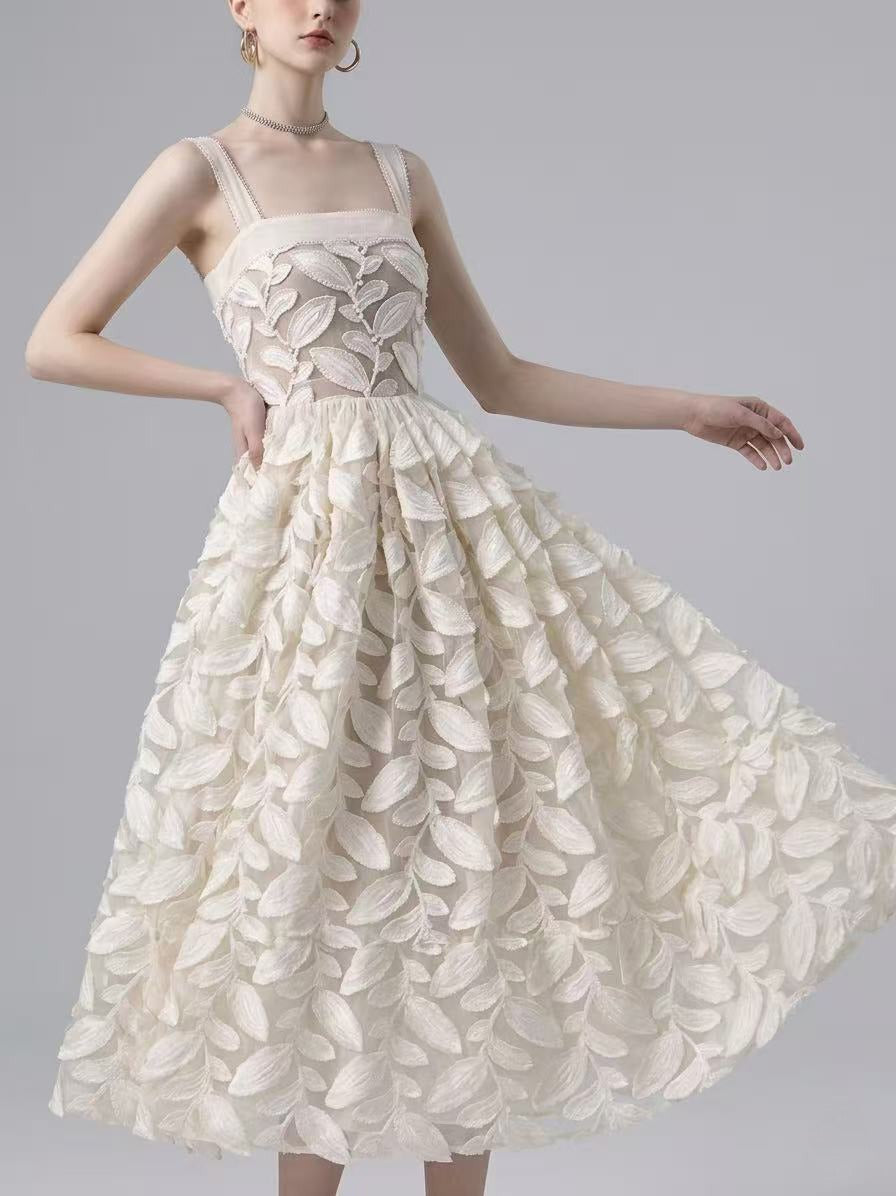 Fumihito Embroidered Mesh Maxi Dress