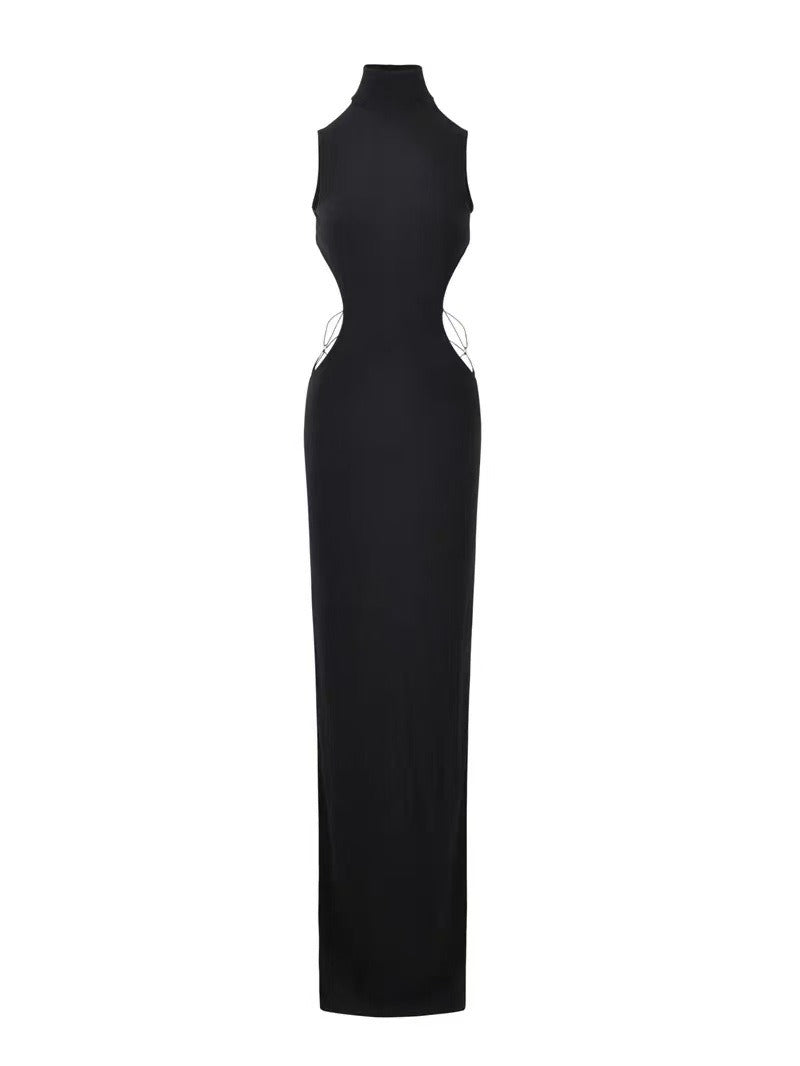 Endellion Sleeveless Backless Maxi Dress