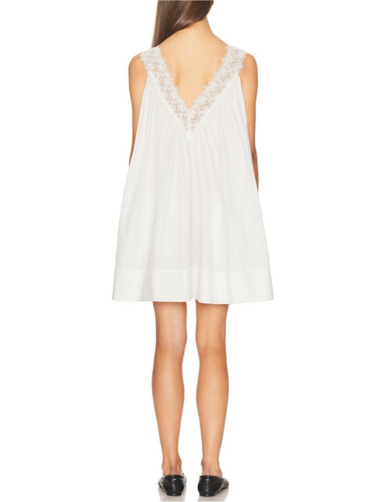 Fermina V Neck Lace Mini Dress