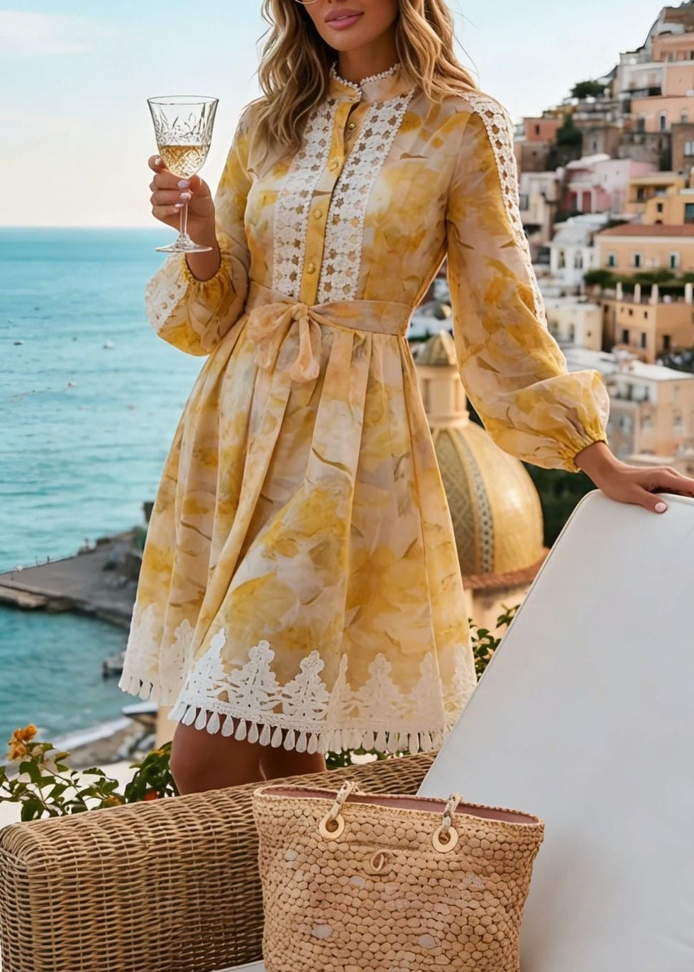 Ignat Floral Lace Mini Dress