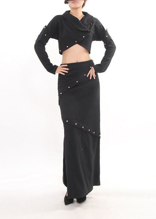 Erastos Deconstruct Crop Skirt Set