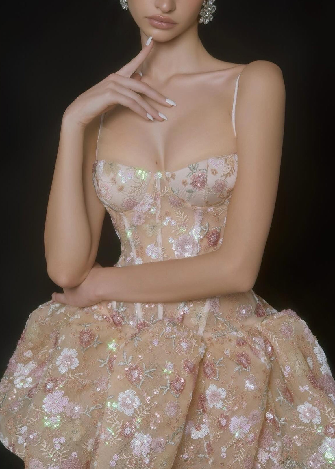 Iordanis Embroidered Floral Mini Dress