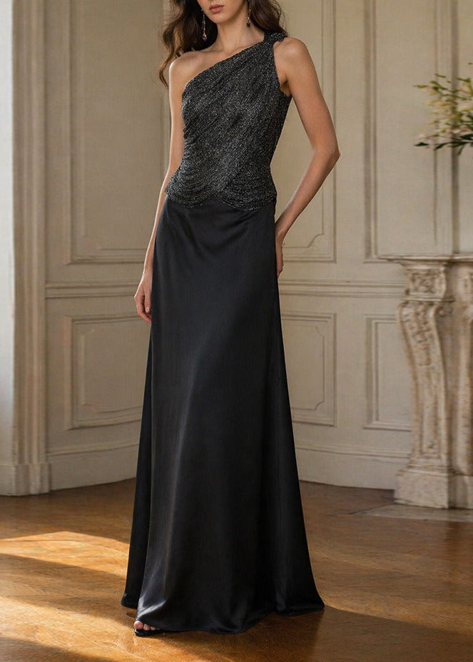 Fawzia One Shoulder Fringe Maxi Dress