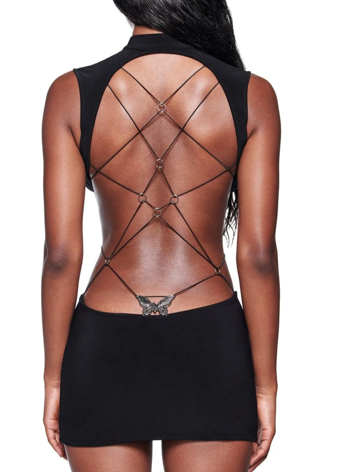 Ichiro Backless Cutout Mini Dress