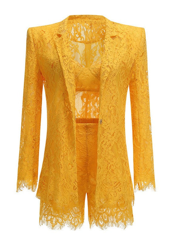 Iessai Lace Shorts Set