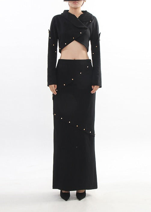 Erastos Deconstruct Crop Skirt Set