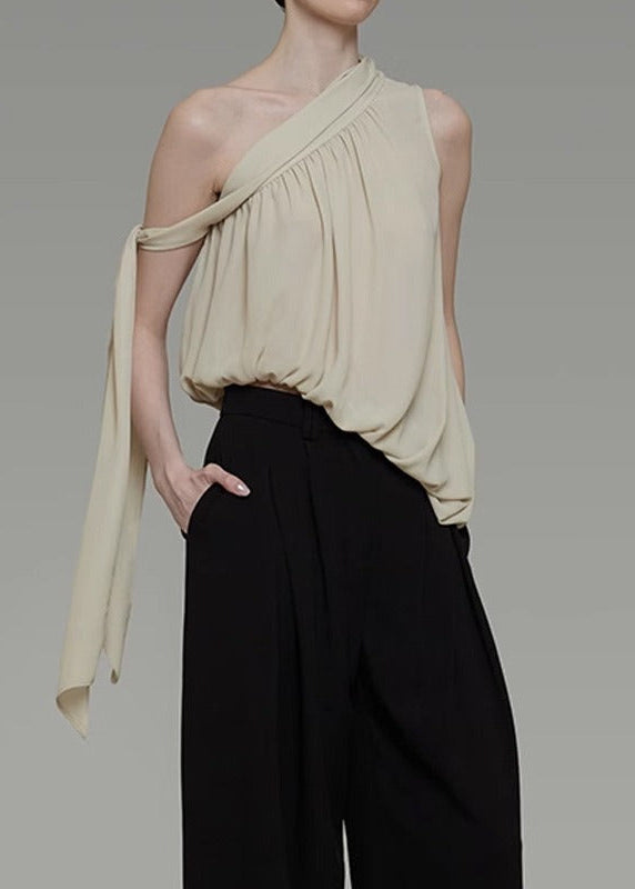 Emperatriz One Shoulder Draped Top