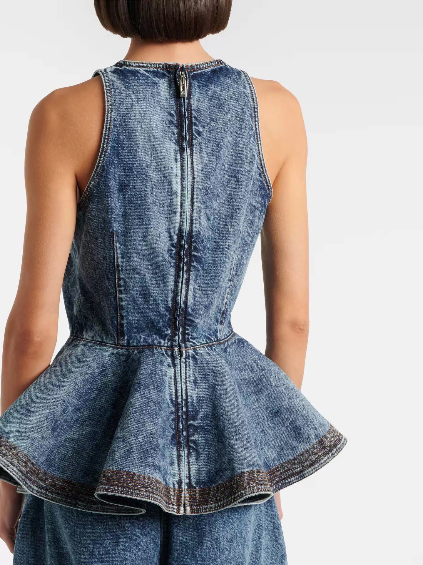 Erwin Denim Ruffle Set