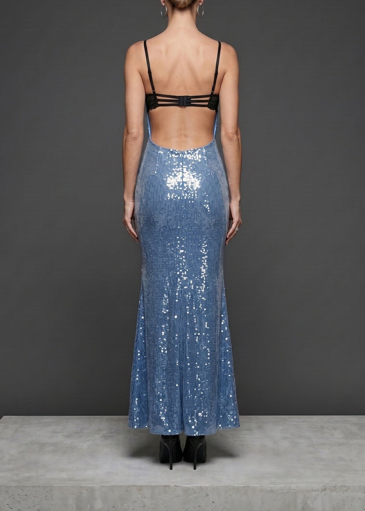 Kahula Spaghretti Sequin Maxi Dress