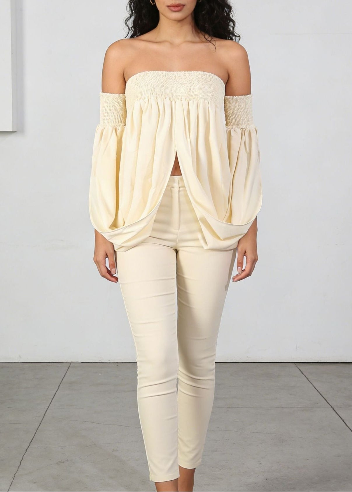 Chlodulf Off Shoulder Draped Top
