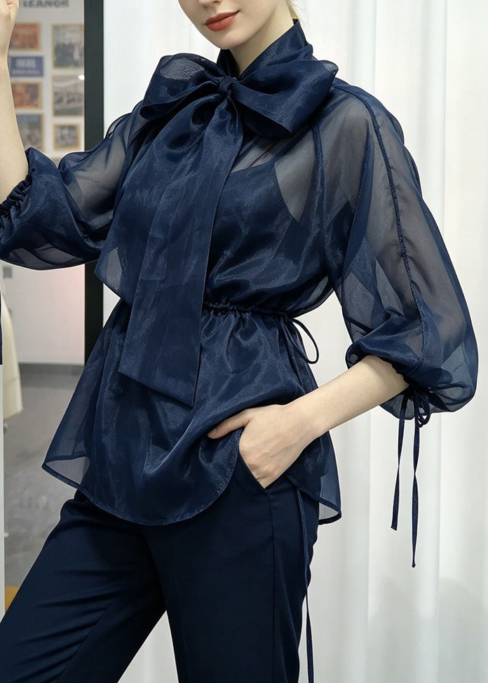 Hamlet Tie Up Mesh Top