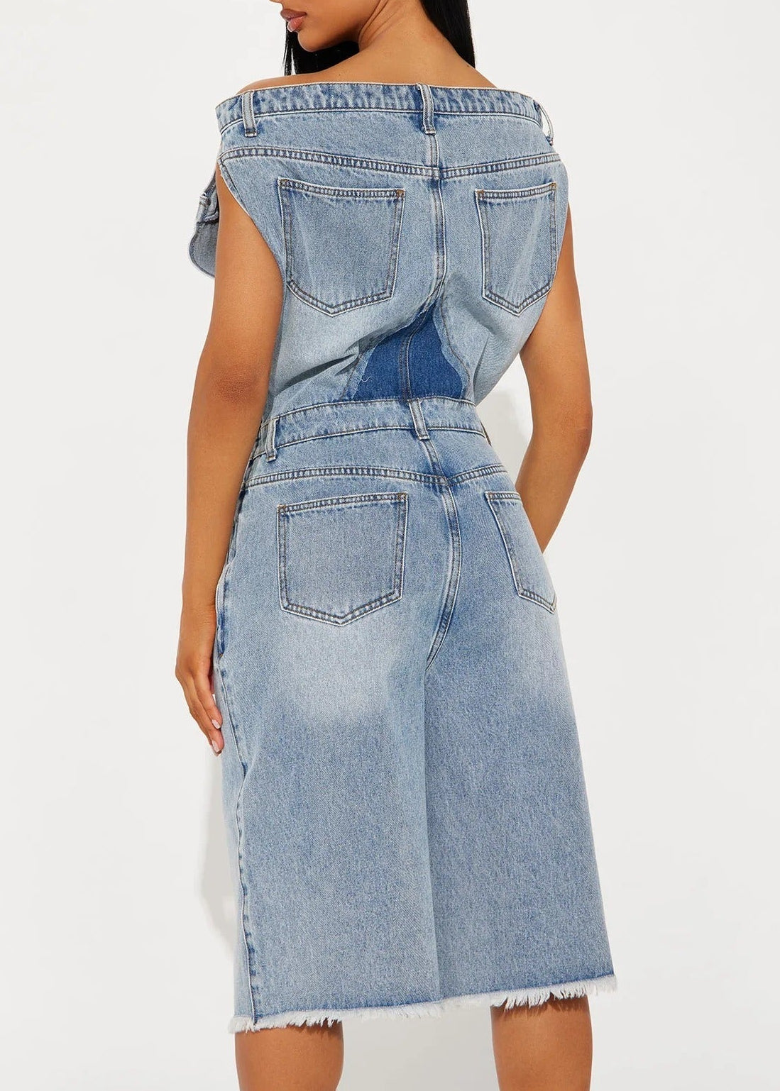 Innocent Deconstruct Denim Playsuit