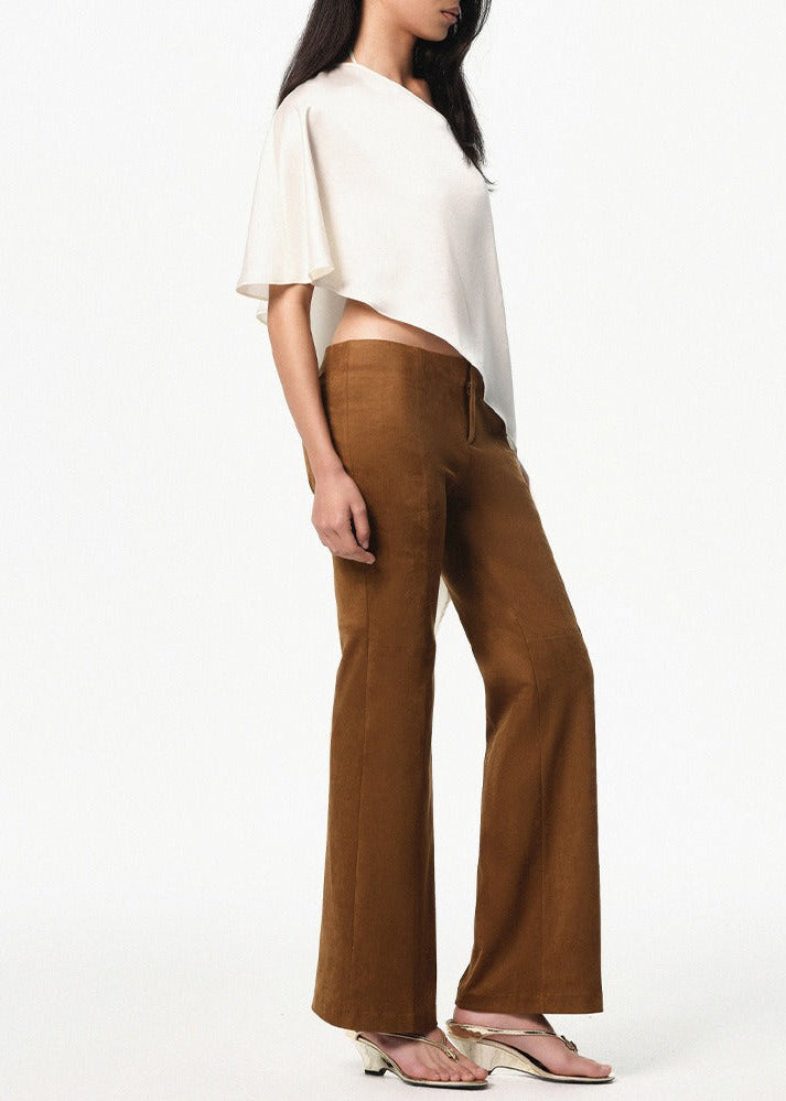 Hadar Stain Asymmetric Top In White