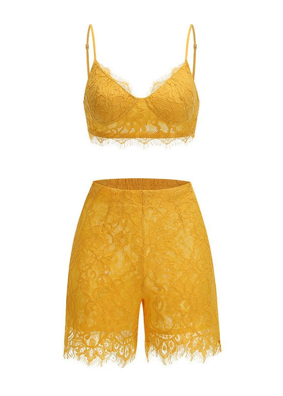 Iessai Lace Shorts Set