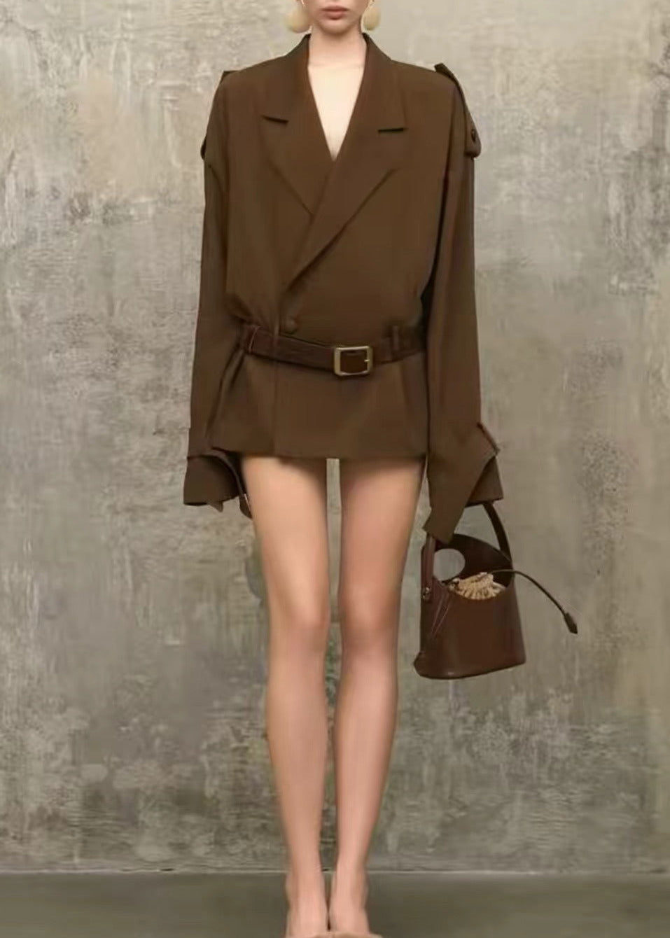 Khuno Belt Trench Coat