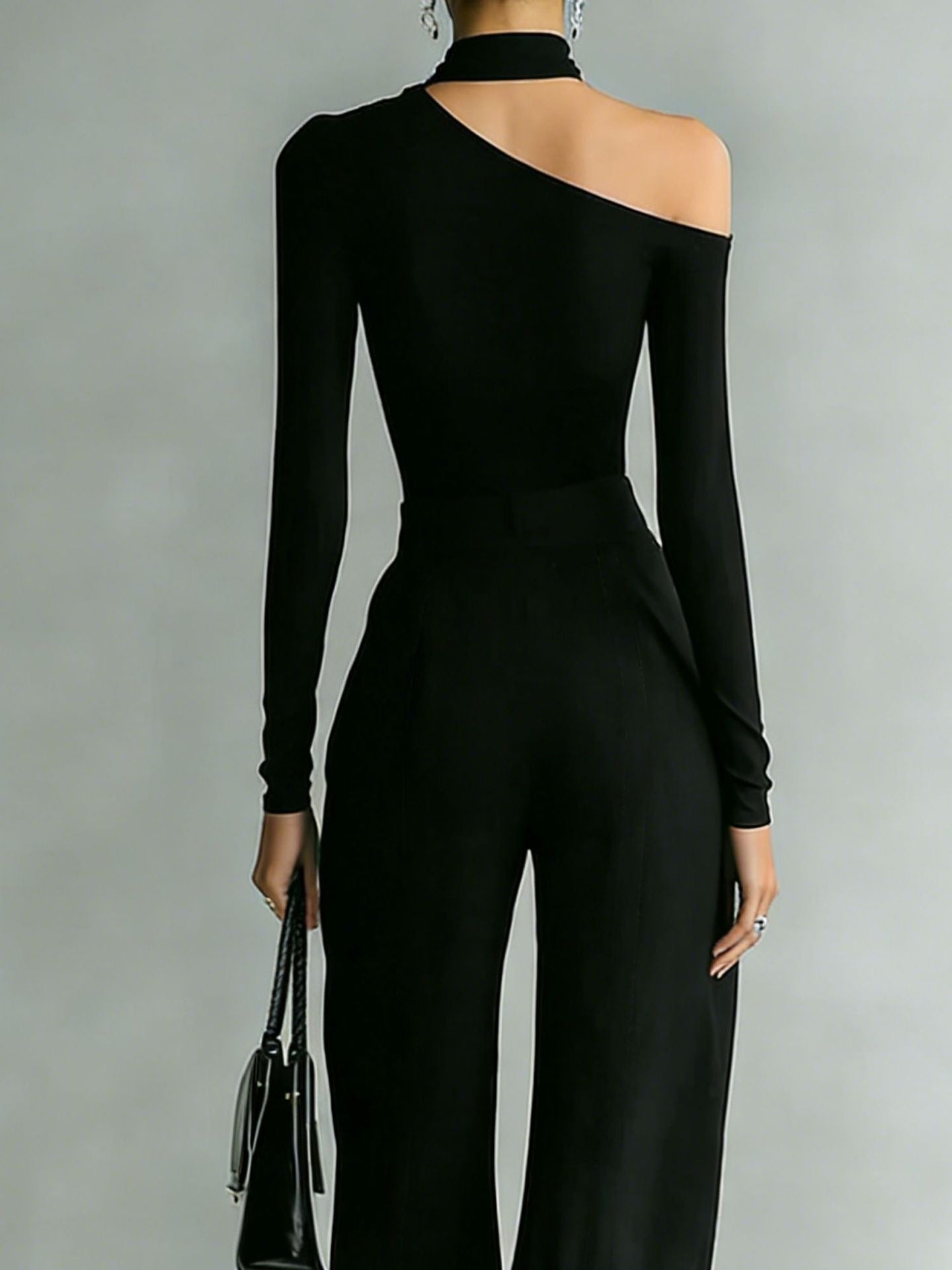 Jaume Asymmetric Zipper Pants Set