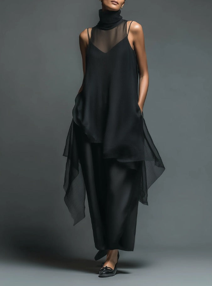 Kaavia Two Piece Mesh Maxi Dress