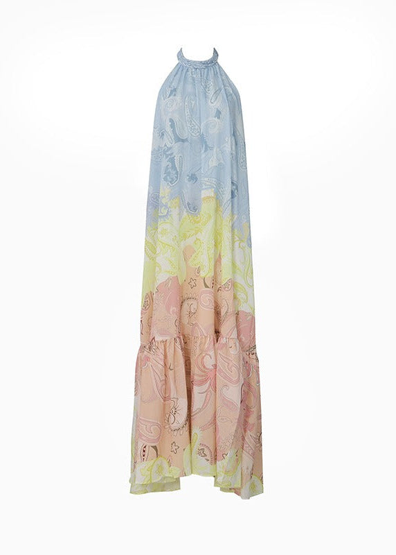 Frederica Halter Neck Paisley Maxi Dress