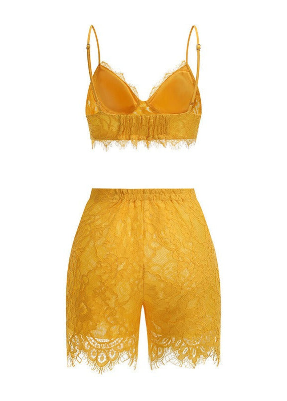 Iessai Lace Shorts Set