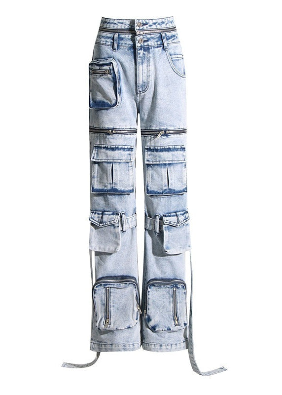 Indiana Zipper Cargo Jeans