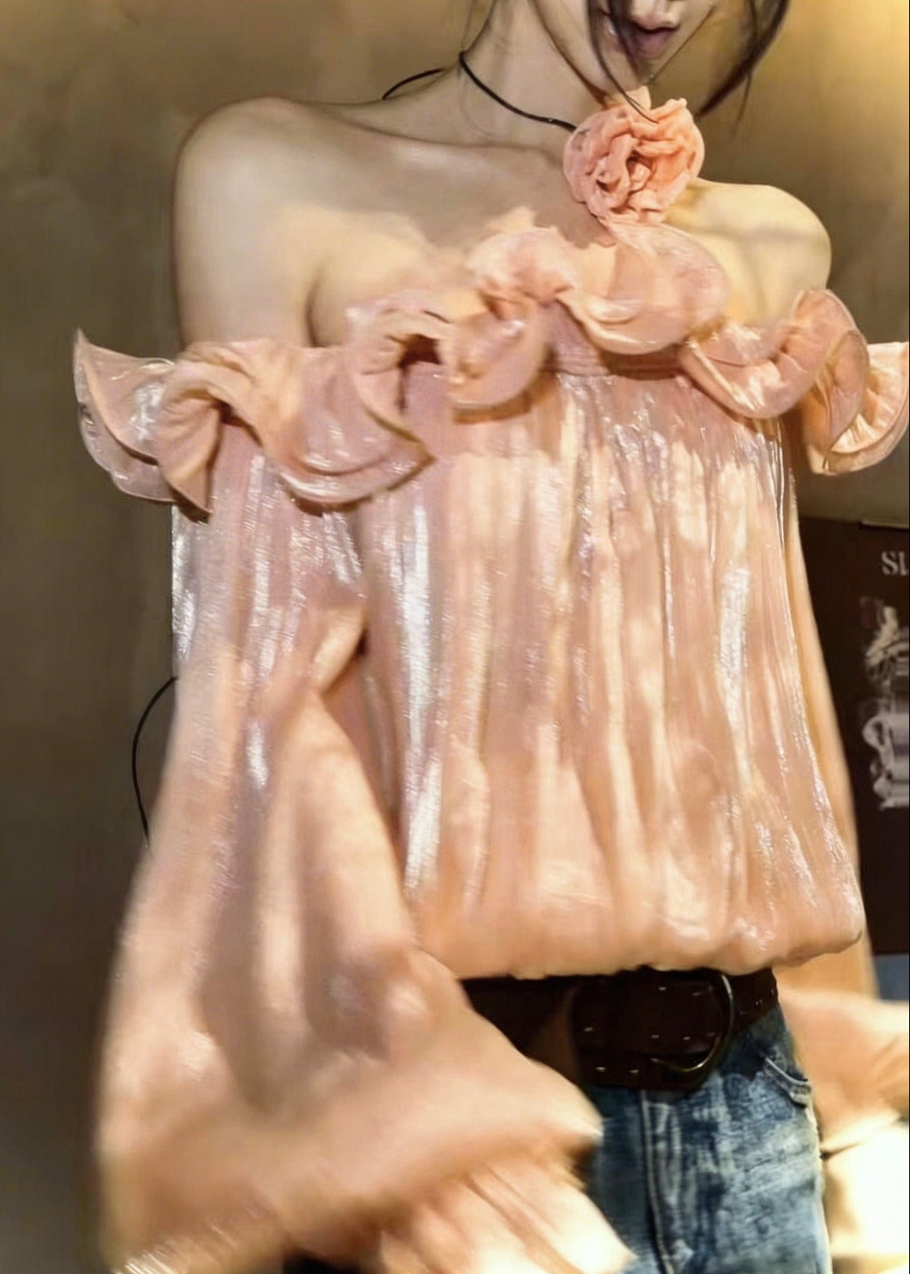 Jarred Ruffle Off Shoulder Top