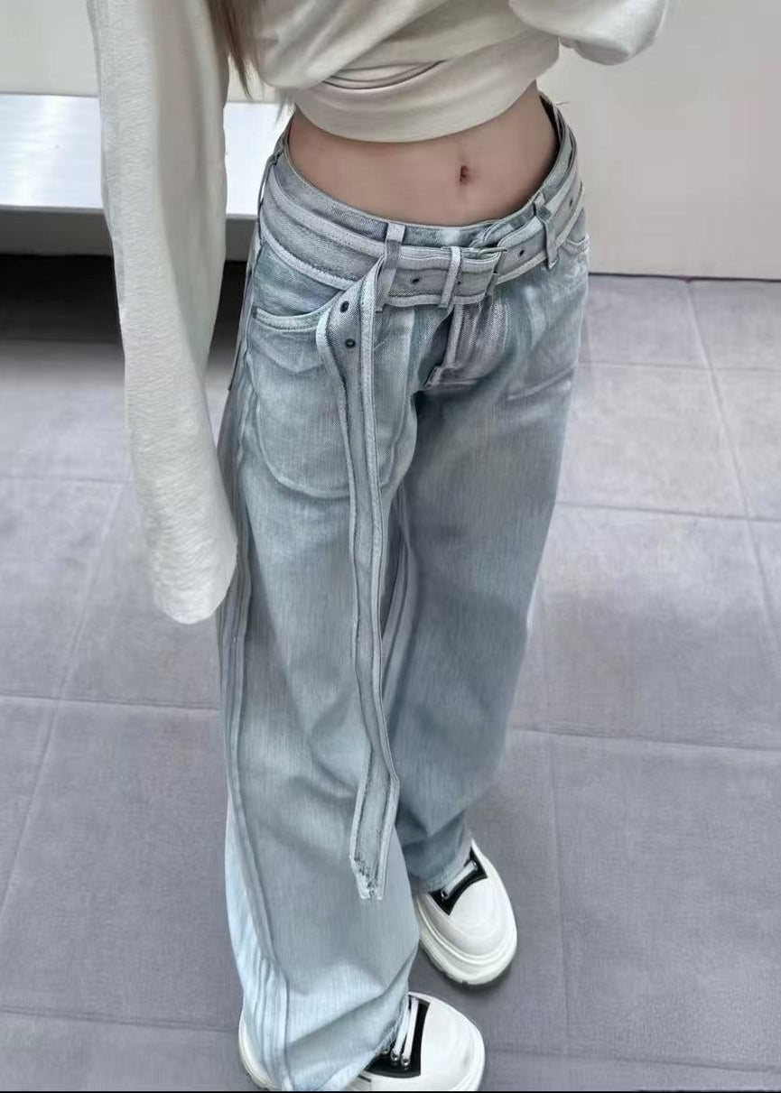Epiktetos Print Bleached Jeans
