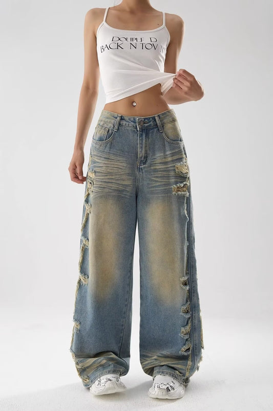 Heraclides Ripped Bleached Jeans