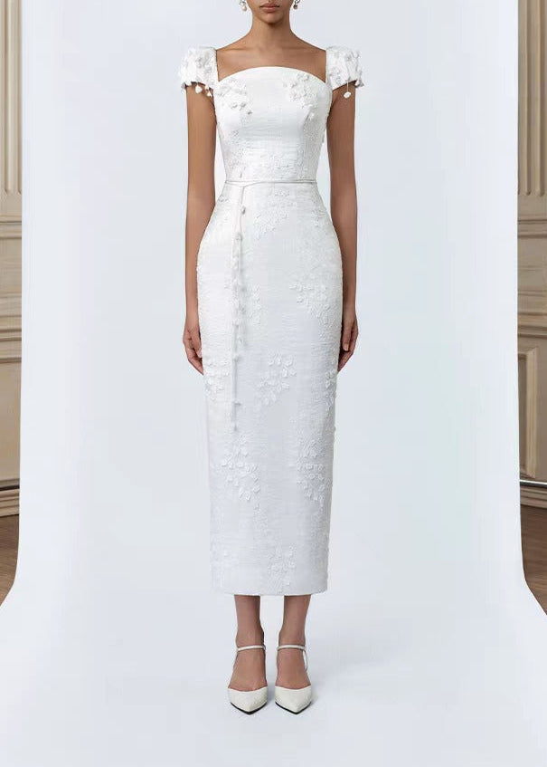 Kayanna Embroidered Flower Maxi Dress