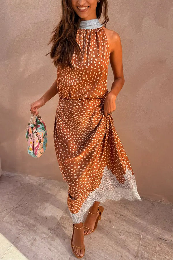 Fionnghuala Plunge Print Scarf Skirt Set
