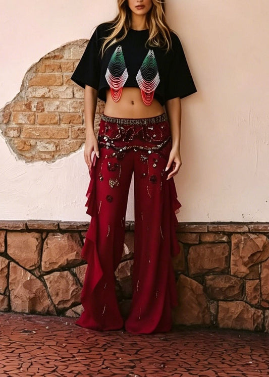 Kory Crop Bead Top