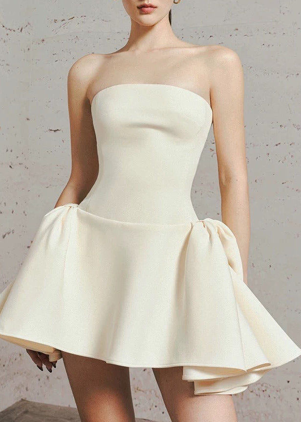 Fortunato Strapless Puffy Mini Dress