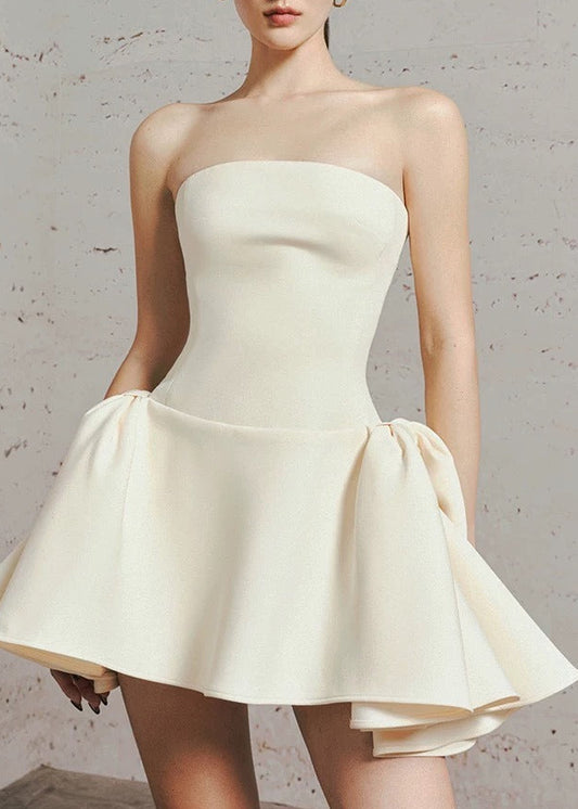 Fortunato Strapless Puffy Mini Dress