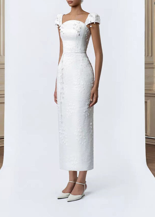 Kayanna Embroidered Flower Maxi Dress