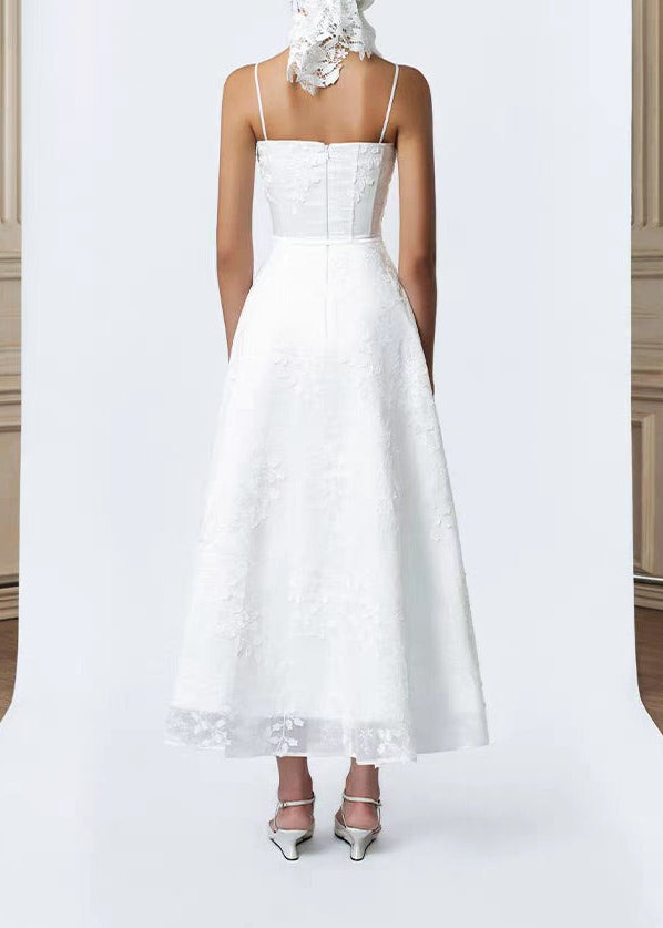 Kazutaka Spaghetti Embroidered Maxi Dress
