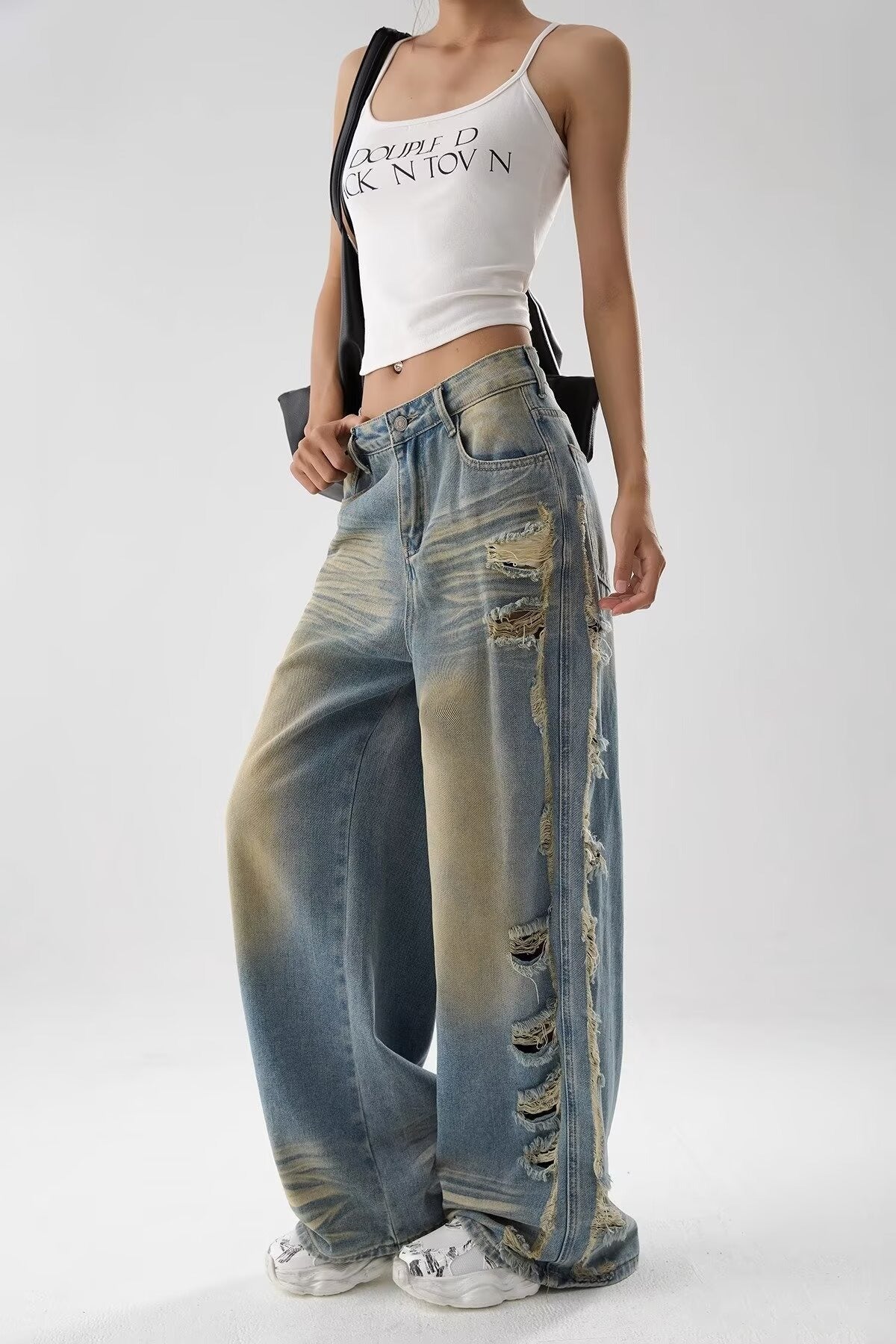 Heraclides Ripped Bleached Jeans