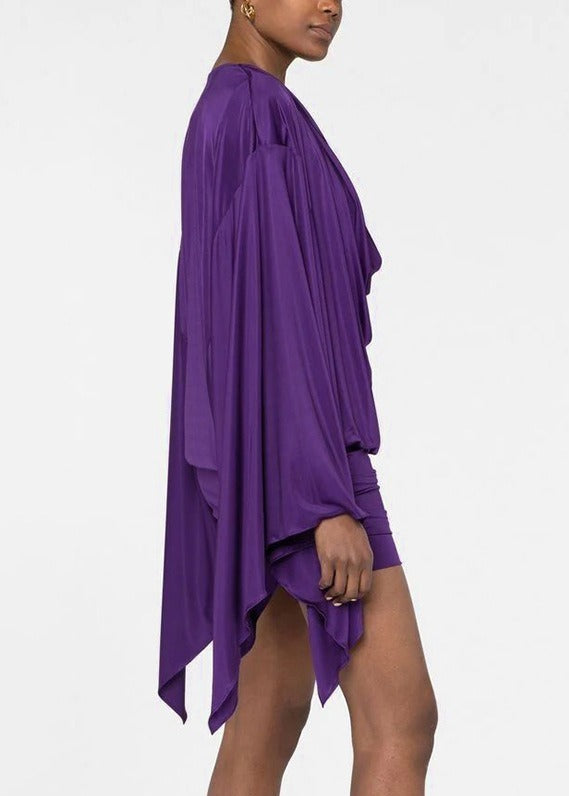 Ilkka Cowl Neck Mini Dress
