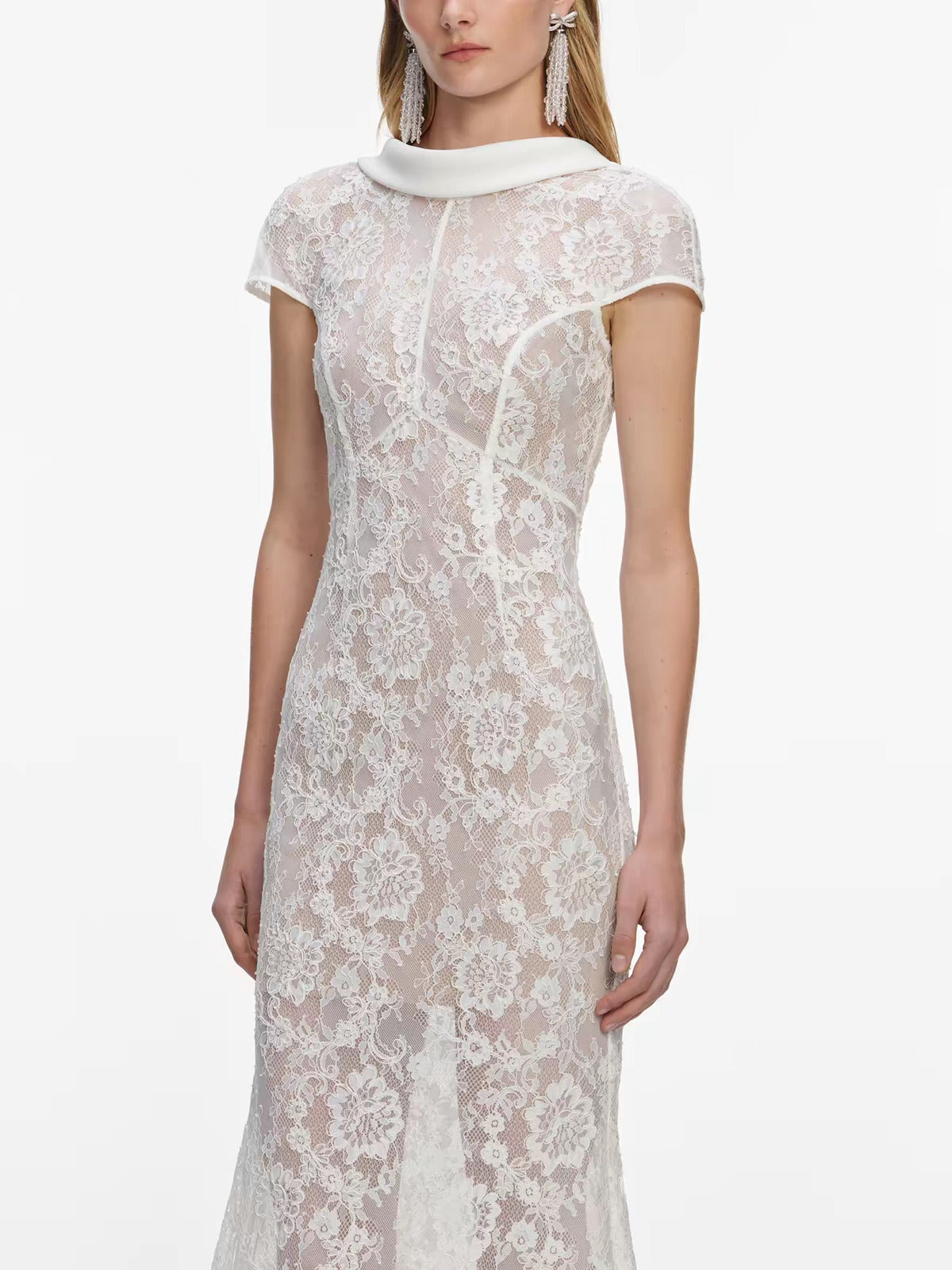 Keola Backless Lace Maxi Dress